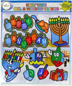 img 2 attached to 🕎 Компания Dreidel - налейки для окна на Хануку: 10 растяжимых, безопасных гелевых отвалов для легкого и чистого украшения на Хануку и веселого празднования Хануки!