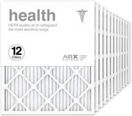 premium 20x25x1 pleated furnace filters: 12 pack efficiency boost for cleaner air! logo