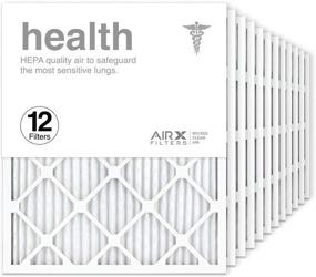 img 2 attached to Premium 20X25X1 Pleated Furnace Filters: 12 Pack Efficiency Boost for Cleaner Air!