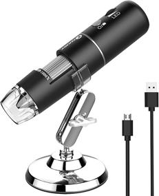 img 4 attached to 📷 Wireless USB HD Inspection Camera: Handheld Digital Microscope with 50x-1000x Magnification - Compatible with iPhone, iPad, Samsung Galaxy, Android, Mac, Windows Computer