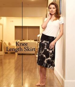 img 1 attached to Regular Skirts for Women - America Foldover Waist Skirts - Women's Clothing