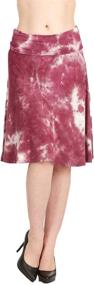 img 4 attached to Regular Skirts for Women - America Foldover Waist Skirts - Women's Clothing