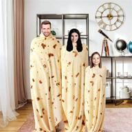 🌯 cozy flannel burrito tortilla blanket - double sided 47 inches: perfect for adults and kids, 280 gsm novelty giant food throw blanket for bed, couch, travel, picnic and beach logo