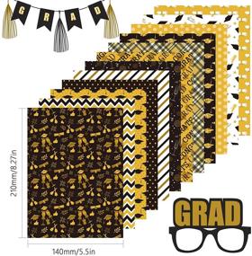 img 3 attached to 🎓 Whaline 12 Design Graduation Theme Paper: A5 Size, Double-Sided, Congrats Grad Decorative Origami Paper with Graduation Diploma Cap Pattern - Perfect for Gift Card Making, Die Cuts, and Scrapbooking