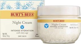 img 4 attached to 🌙 Burt's Bees Intense Hydration Night Cream: Deeply Moisturizing Night Lotion (1.8 Oz, Package May Vary)