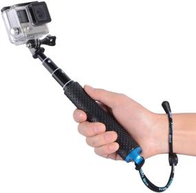 img 4 attached to 🤳 Vicdozia Extension Selfie Stick: Waterproof Handheld Monopod for GoPro Hero(2018) Hero 8/7/6/5/4, AKASO, SJCAM, DJI OSMO Action & More