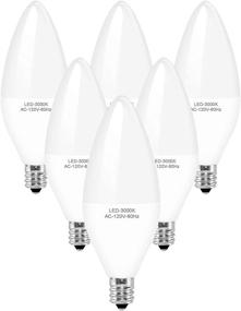 img 4 attached to 💡 Efficient White Candelabra Chandelier Lightbulb - Best Replacement