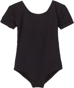 img 1 attached to Danskin Girls Basic Nylon Short Sleeve 🩰 Leotard: Superior Comfort and Performance for Young Dancers