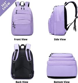 img 2 attached to Lanola Backpack Student Business Backpack Purple