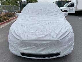 img 1 attached to 🚗 Custom Fit Tesla Model X SUV Car Cover - Heavy Duty All Weatherproof Ultrashield Covers for Enhanced Protection