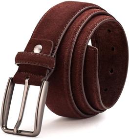 img 2 attached to 👔 Sleek & Stylish: Suede Leather BeltRyte for Men - A Must-Have Accessory