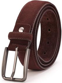 img 4 attached to 👔 Sleek & Stylish: Suede Leather BeltRyte for Men - A Must-Have Accessory