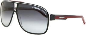 img 3 attached to 🕶️ Carrera Grand Prix 2 T4O: Black/White/Red Square Pilot Sunglass - Sleek Style and Ultimate Protection