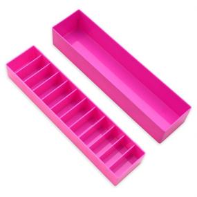 img 2 attached to 🔒 Organize and Protect Your Blades with the Pink BarberMate Blade Caddy: Detachable Lid Included