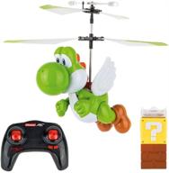 🚁 carrera rc - super mario flying yoshi 2.4ghz 2-channel remote control helicopter drone toy with rechargeable battery and easy fly gyro system, officially licensed logo