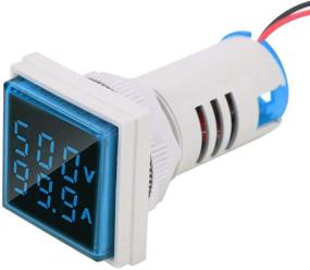 img 4 attached to ⚡ High-Quality Blue LED Display Voltmeter: Dual Display Panel Voltmeter Ammeter, AC 0-100A 60-500V Meter Indicator, LED Digital Voltage Tester, Current Detector – 22mm Square Design