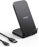 anker 15w max wireless charger with usb-c, powerwave 7.5 stand, qi certified fast charging for iphone 12, iphone 12 pro max, iphone se, iphone 11, iphone 11 pro, iphone 11 pro max, samsung galaxy s20 s10 & more (no ac adapter) logo