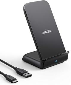 img 4 attached to Anker 15W Max Wireless Charger with USB-C, PowerWave 7.5 Stand, Qi Certified Fast Charging for iPhone 12, iPhone 12 Pro Max, iPhone SE, iPhone 11, iPhone 11 Pro, iPhone 11 Pro Max, Samsung Galaxy S20 S10 & More (No AC Adapter)