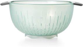 img 4 attached to 🌊 OXO Good Grips 5 Quart Colander in Sea Glass: Sleek and Practical Kitchen Essential