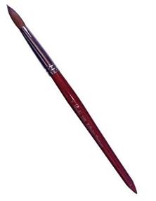 img 1 attached to 🔥 Superb Performance Guaranteed: Pro Red Wood Kolinsky Acrylic Nail Brush - Round Size 8