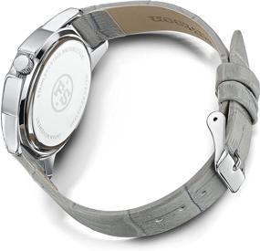 img 3 attached to 🌸 F.Steen Women's Blossom FS2A3 Japan Quartz Silver Case Fashion Analog Watch with Genuine Leather Strap