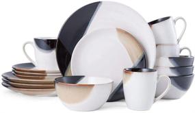 img 4 attached to Gourmet Basics Mikasa 16 Piece Dinnerware