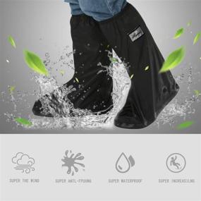 img 3 attached to 🌧️ Siravic Rain Shoe Covers: Waterproof & Reusable Boot Protection for Outdoor Sports & Travel