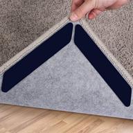 🚫 sollifa rug tape - set of 16 dual sided washable removable rug stopper: enhance grip for your area rug, non slip adhesive to prevent curl on hardwood floors and secure carpet corners logo