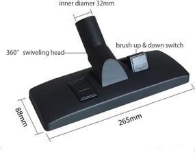 img 1 attached to 🔁 Versatile ECOMAID 1.25-Inch 32mm Carpet & Floor Vacuum Attachment - Retractable Brush for Multi-Purpose Floor Cleaning