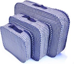 img 3 attached to Packing Cubes，Packing Luggage Organizers Houndstooth