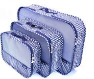 packing cubes，packing luggage organizers houndstooth logo