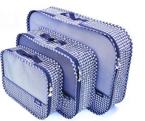 img 4 attached to Packing Cubes，Packing Luggage Organizers Houndstooth