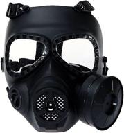 🎭 brccee ac wmx-tactics m04 airsoft paintball protective full face toxic gas mask: unparalleled safety and style logo