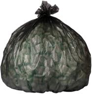 🗑️ plasticplace black high density trash bags, 7-10 gallon, 24x24, 1000/case, 8 microns - premium quality for efficient waste management logo