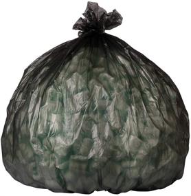 img 2 attached to 🗑️ Plasticplace Black High Density Trash Bags, 7-10 Gallon, 24X24, 1000/Case, 8 Microns - Premium Quality for Efficient Waste Management