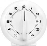 ⏲️ chef valley kitchen timer 60 minute - mechanical timing - loud alarm - ideal for cooking, baking, gym, homework, or office meetings - white logo