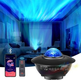 img 4 attached to 🌟 POSUD Wireless Star Projector Night Light with Bluetooth Music Speaker & Remote - Enhance Your Bedroom Atmosphere with Northern Light Aurora, USB Charging, White Noise Galaxy Star Projector for Kids/Adults/Parties