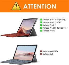 img 3 attached to 📝 Защитная пленка MoKo Like Paper Screen Protector для планшета Microsoft Surface Pro-7 Plus/Pro-7/Pro-6/Pro-5/Pro-4/Pro LTE - пишите, рисуйте и скетчите с помощью пера Surface на пленке из PET-материала, имитирующей бумагу, с антибликовым покрытием.