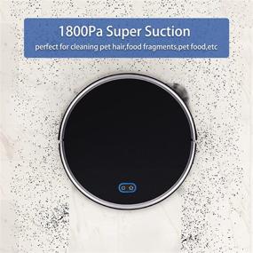 img 1 attached to 🤖 Pikapi WiFi Robot Vacuum and Mop with Smart Mapping, Alexa Voice Control, 2-in-1 Cleaning Technology, 1800Pa Suction, Self-Charging, Ideal for Hardwood Floors, Pet Hair, and Low Pile Carpets