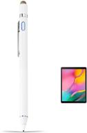 💡 evach rechargeable stylus pen for samsung galaxy tab a 10.1/10.5/8 inch 2019 - ultra fine tip stylist pens - white logo