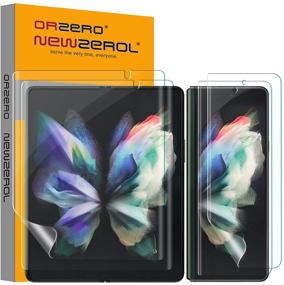 img 4 attached to 📱 Orzero 2-пакета мягкого TPU защитного экрана для Samsung Galaxy Z Fold 3 5G | Обновлено 25 августа | Камера выреза | Премиум качество полного покрытия | Высокое разрешение | Без пузырьков | Пожизненная замена