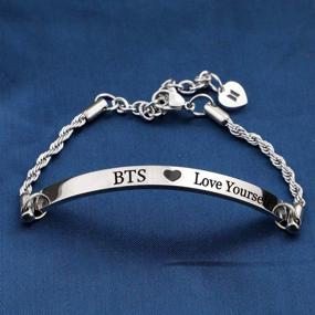 img 3 attached to BTS Bangtan Boys Love Yourself Chain Bracelet: Perfect Army Gift for SUGA, JIN, Jimin, V, JHOPE, RM, JK and BTS Fans