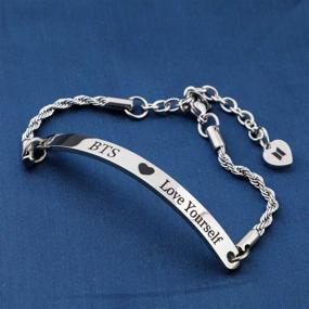 img 2 attached to BTS Bangtan Boys Love Yourself Chain Bracelet: Perfect Army Gift for SUGA, JIN, Jimin, V, JHOPE, RM, JK and BTS Fans