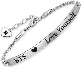 img 4 attached to BTS Bangtan Boys Love Yourself Chain Bracelet: Perfect Army Gift for SUGA, JIN, Jimin, V, JHOPE, RM, JK and BTS Fans