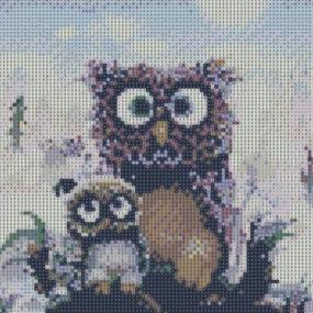 img 3 attached to EOBROMD Diamond Painting Kits: Full Drill Arts and Crafts for Beginners and Kids, Two Owls Design - 12x12inch