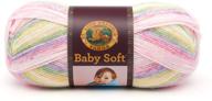 soft and colorful: lion brand babysoft yarn, circus print - 1 skein logo