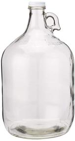 img 2 attached to FastRack 1 Gallon Glass Water Bottle with Metal Screw Cap – Clear, MN-TF9E-S1RA