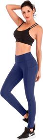 img 2 attached to 🩲 IUGA High Waist Yoga Pants: Stylish Capri Leggings with Pockets for Women