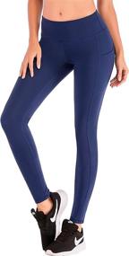 img 3 attached to 🩲 IUGA High Waist Yoga Pants: Stylish Capri Leggings with Pockets for Women