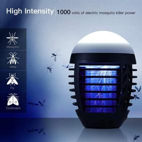 img 2 attached to Bug Zapper Mosquito Killer Fly Trap: Camping Lamp, Indoor/Outdoor Attractant, Cordless & Hangable